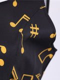 1950s Black Music Notes Swing Dress