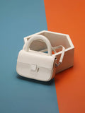 Retro Candy Colors Metal Button Bag