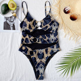 Snake Cut-Out Straps Swimsuit