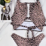 Leopard Keyhole Bikini Set