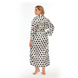 [Plus Size] 1930s V-Neck Polka Dots Pajama Robe