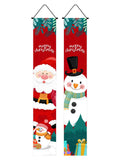 Retro Christmas Porch Couplet Decorations