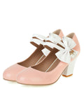 Straps Bowknot High Heels Shoes