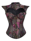 Steampunk Hollow Leather Gothic Corset