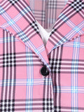 1950s Plaids Belted Swing Dress