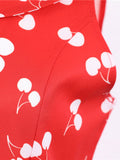 1950s Cherry Sleeveless Swing Dress