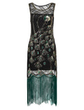 [Clearance] Black 1920s Sequin Flapper Dress - US Only