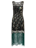 Black 1920s Sequin Flapper Dress