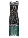 [Clearance] Black 1920s Sequin Flapper Dress - US Only