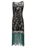 Black 1920s Sequin Flapper Dress