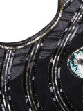 [Clearance] Black 1920s Sequin Flapper Dress - US Only