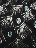 Black 1920s Sequin Flapper Dress
