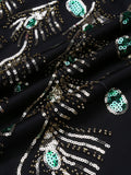 Black 1920s Sequin Flapper Dress