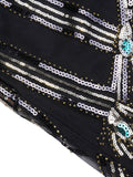 Black 1920s Sequin Flapper Dress