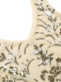 [US Warehouse] Apricot 1920s Sequin Maxi Dress