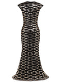 [US Warehouse] Gold 1920s Sequin Maxi Dress