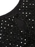 Black 1920s Sequin Flapper Dress
