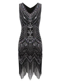 [US Warehouse] 1920s Sequined Fringe Dress
