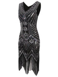 [US Warehouse] 1920s Sequined Fringe Dress