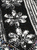 1920s Sequined Fringe Dress