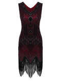 1920s Sequined Fringe Dress