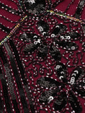 1920s Sequined Fringe Dress