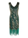 1920s Sequined Tassels Flapper Dress