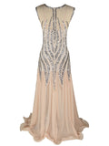 1920s Sequined Elegant Maxi Dress
