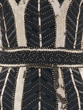 1920s Leaves Sequined Tassel Dress