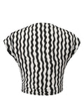 2PCS 1950s Black Curves Blouse & Navy Blue Shorts