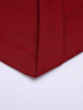 Red 1950s Pleated Turn Over Shorts
