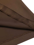 Coffee 1940s High Waist Solid Skirt