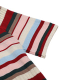 1960s Multicolor Stripes Knitted Dress