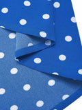 [Pre-Sale] Blue & White 1940s Polka Dot Lapel Dress