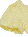 Yellow 1950s Square Neck Buttons Mini Dress