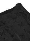 [Pre-Sale] Black 1960s Sleeveless Butterflies Belted Solid Dress