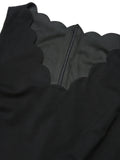 Black & Orange 1950s Halloween Bat Sleeveless Dress
