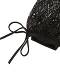Black Halloween Lace Embroidered Patchwork Dress