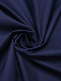 Dark Blue 1950s Lapel Patchwork Dress