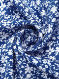 [Plus Size] 1950s V-Neck Cap Sleeve Floral Dress