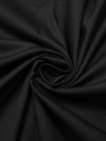 [Pre-Sale] Black 1950s Solid Stripes Mesh Dress