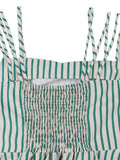 1950s Suspender Square Neck Back Wrap Dress