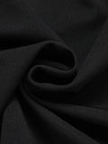 Black&Red 1960s Bow-knot Patchwork Wrap Dress
