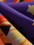Purple 1950s Halloween Pumpkin Swing Dress