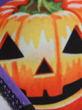 Purple 1950s Halloween Pumpkin Swing Dress