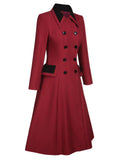 [Pre-Sale] Red 1950s Lapel Double Breasted Coat