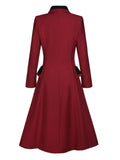 [Pre-Sale] Red 1950s Lapel Double Breasted Coat