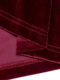 [Pre-Sale] Wine Red 1960s Velvet Elk Bow Dress