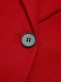[Pre-Sale] Red & Black 1950s Lapel Button Pocket Coat