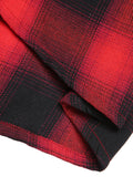 [Pre-Sale] Black&Red 1950s Gingham Plaid Button Lapel Dress
